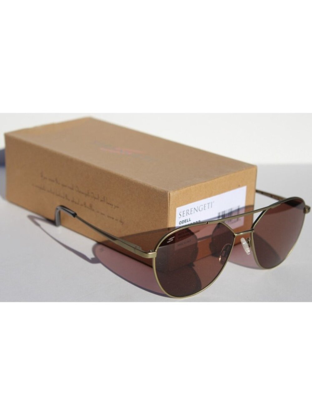 SERENGETI Odell POLARIZED Sunglasses Matte Khaki/Saturn Drivers SS555002 NEW